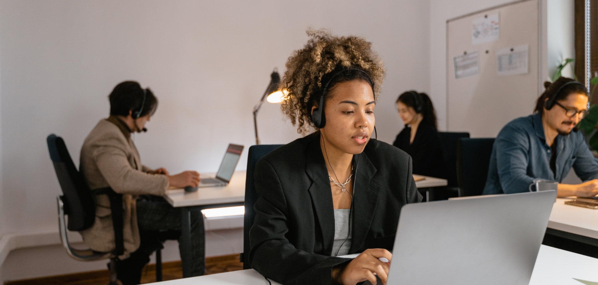Lady on a laptop